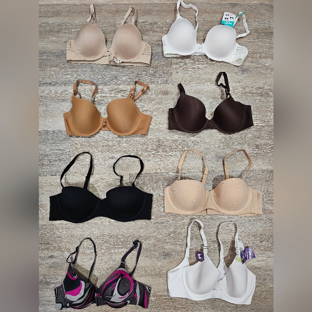 8 bras in multiple sizes